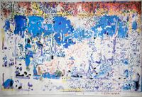 sala 1 play outsider,Dolar, 195 x 280 cm, oil on fabriano paper, 2023